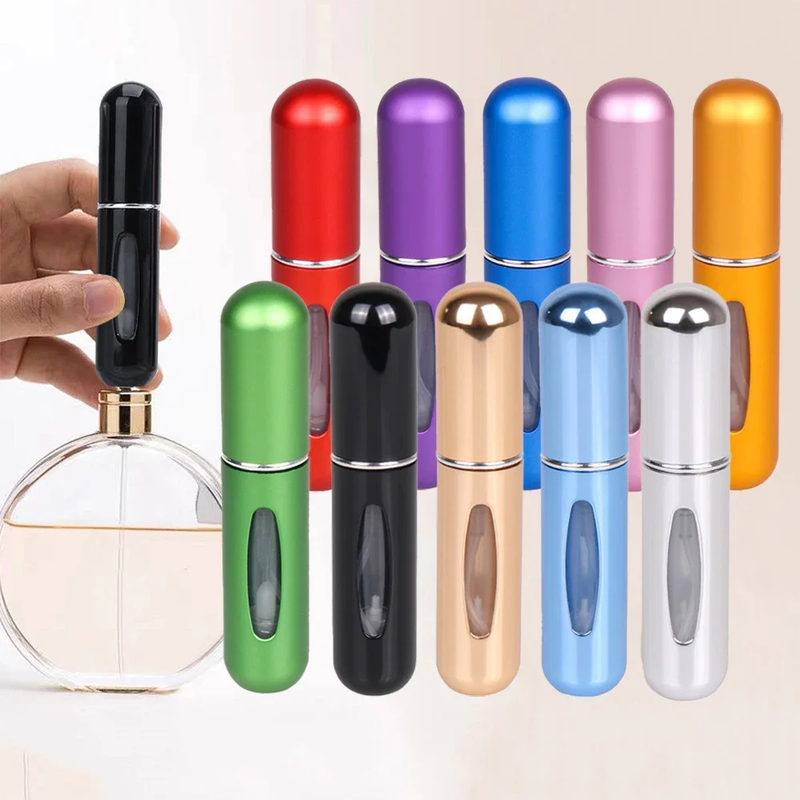 1-5 peças de refil de perfume mini frasco spray