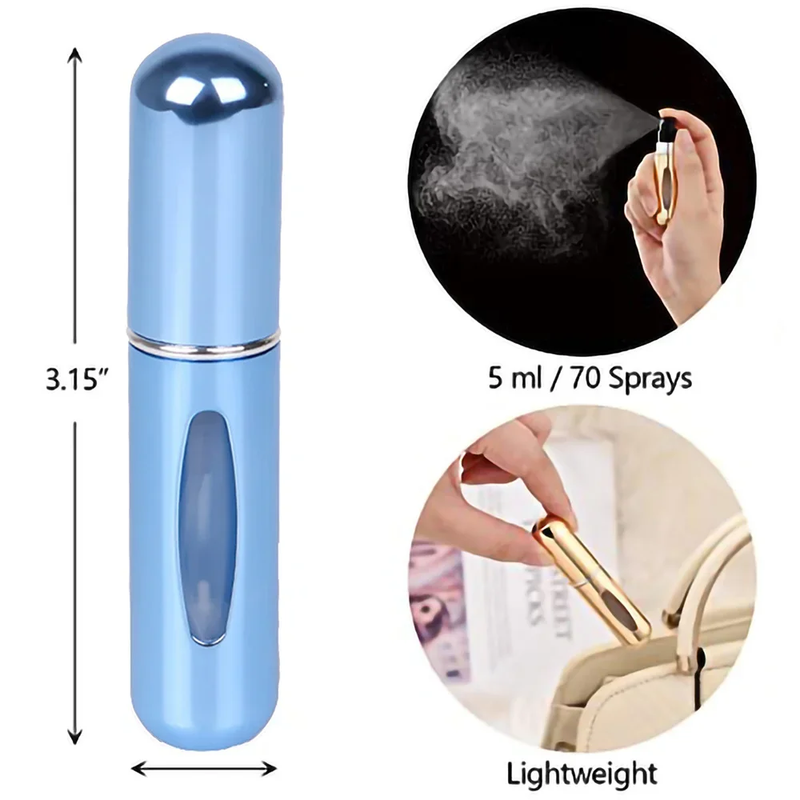 1-5 peças de refil de perfume mini frasco spray