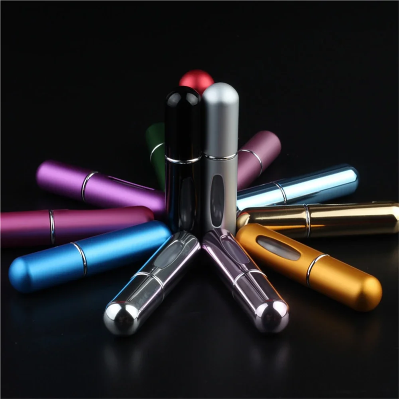 1-5 peças de refil de perfume mini frasco spray