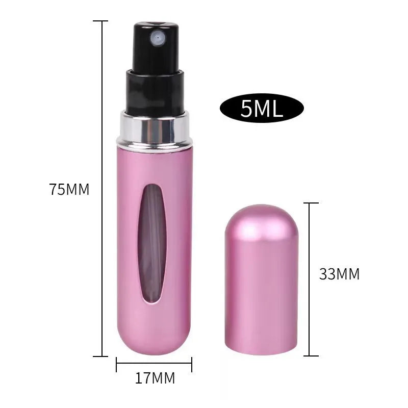 1-5 peças de refil de perfume mini frasco spray
