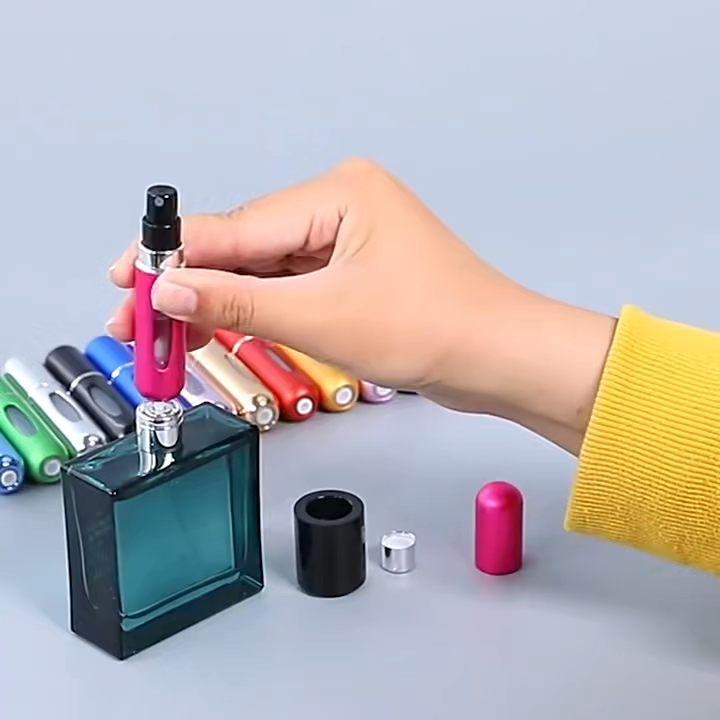 1-5 peças de refil de perfume mini frasco spray