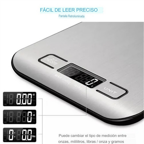 Balança de cozinha portátil SmartScale 10 kg