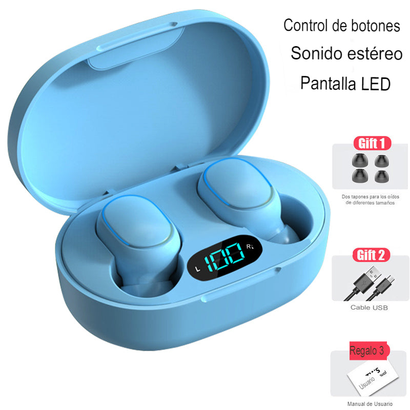 Fones de ouvido sem fio Bluetooth à prova d'água para smartphones.