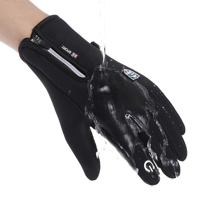 Luvas de ciclismo para motocicleta, proteção para os dedos no inverno