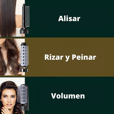 Escova Secadora Iônica com 3 Cabeças - HairPro™