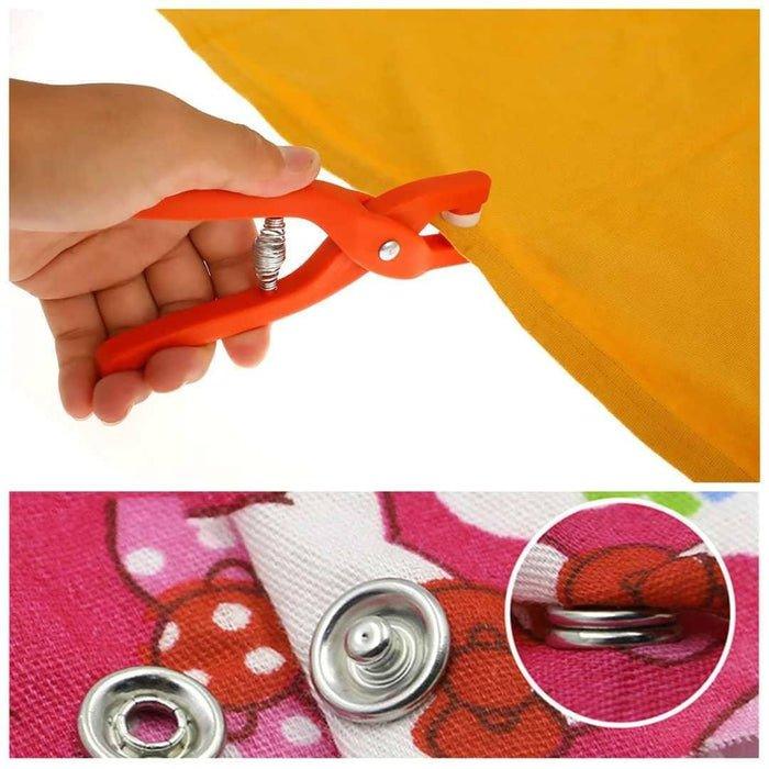 Kit Alicate Fast Diy™ + 100 Botões de Pressão 