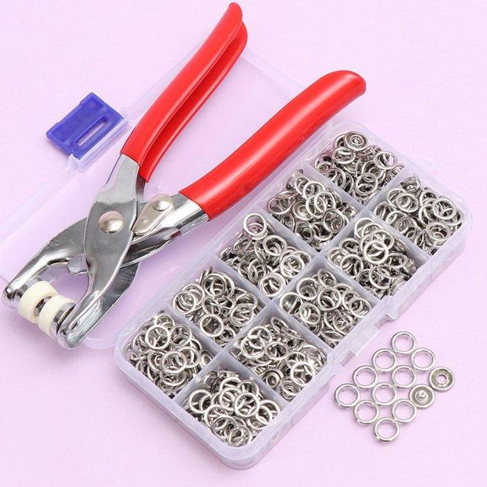 Kit Alicate Fast Diy™ + 100 Botões de Pressão 