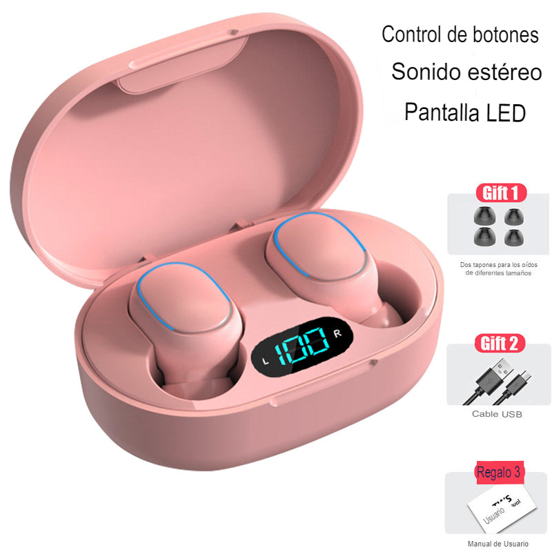 Fones de ouvido sem fio Bluetooth à prova d'água para smartphones.